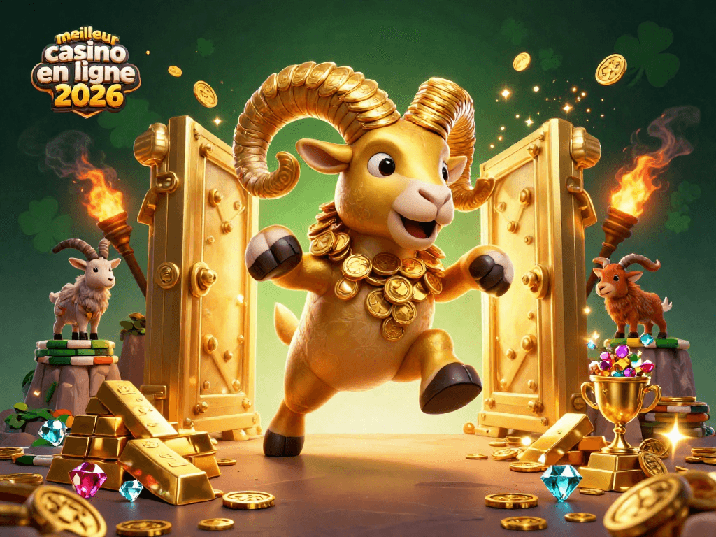 Le meilleur casino en ligne 2026 attire toutes les richesses avec des trésors dorés et des jeux scintillants.