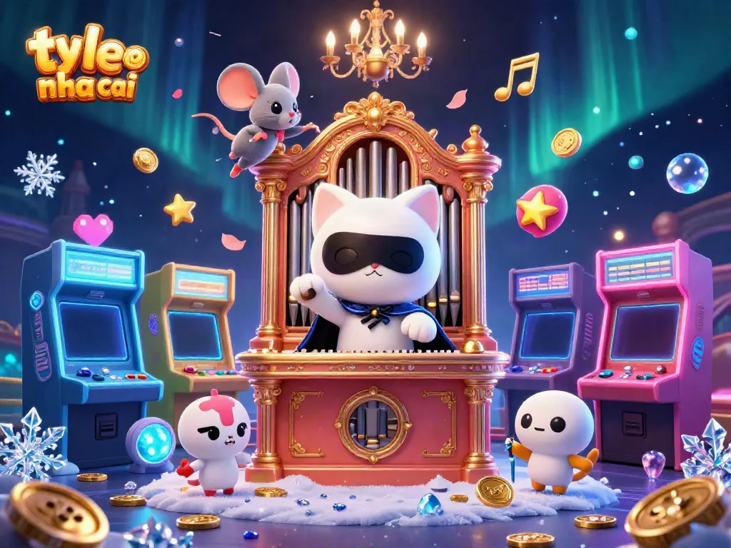 Experience thrilling ty le nha cai action with colorful casino game elements in a vibrant 3D scene.