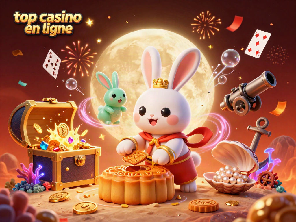 Jouez au top casino en ligne avec une illustration dynamique de personnages de casino sur la lune.
