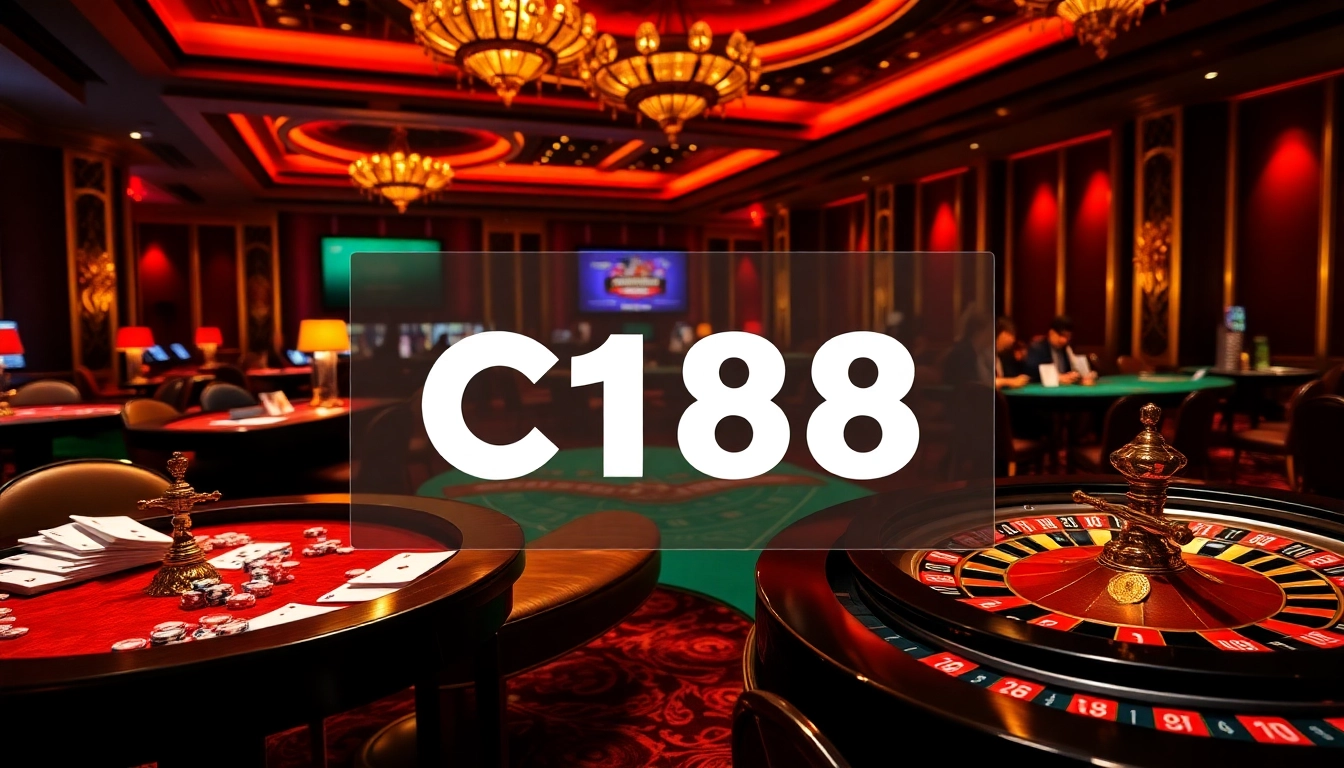 Experience C168 casino excitement with vibrant playing cards and roulette wheels.