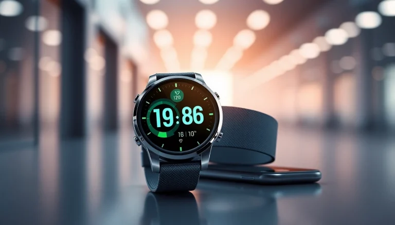 LC88 smartwatch displayed in close-up with health metrics, showcasing modern design and technology.