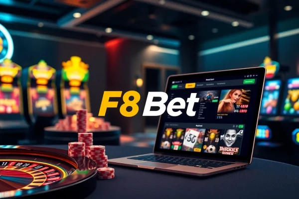 Experience thrilling online gambling at F8Bet with bright casino elements and engaging gaming interfaces.