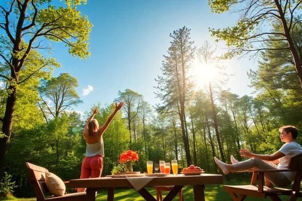 Vivre un style de vie au contact de la nature, avec des activités de plein air et une ambiance familiale.