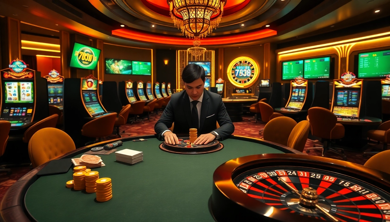 Bets being placed at nhà cái 789BET poker table, enhancing the thrill of online gambling.