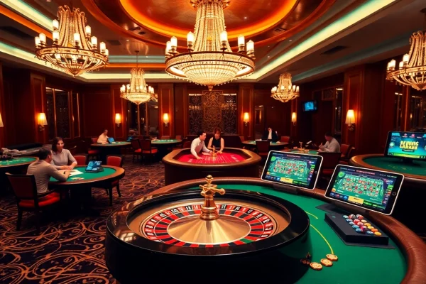 Experience the excitement of S8 gaming with a vibrant roulette table and modern interfaces.