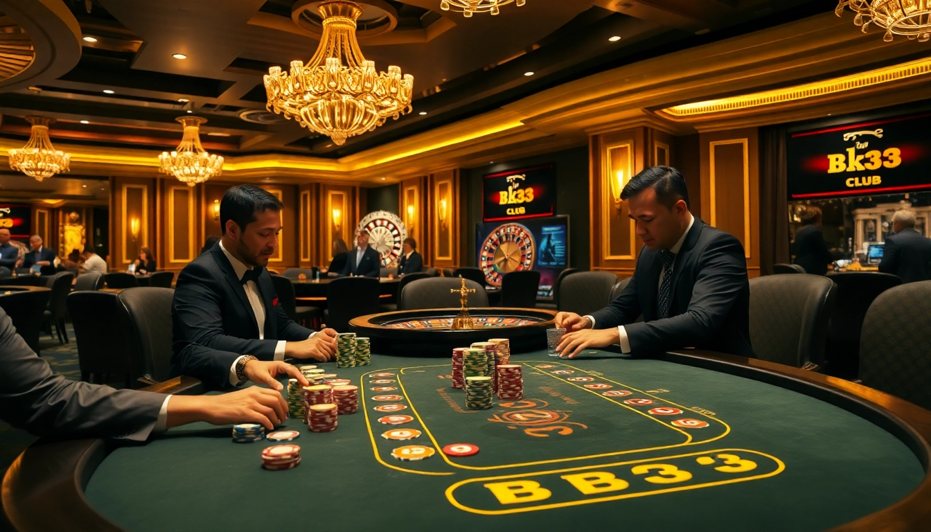 Experience the Bk33 club excitement with high-stakes poker and vibrant casino atmosphere.
