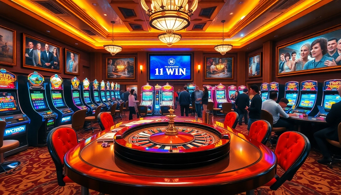 Experience thrilling moments while winning at 11 WIN's exciting casino tables and games.