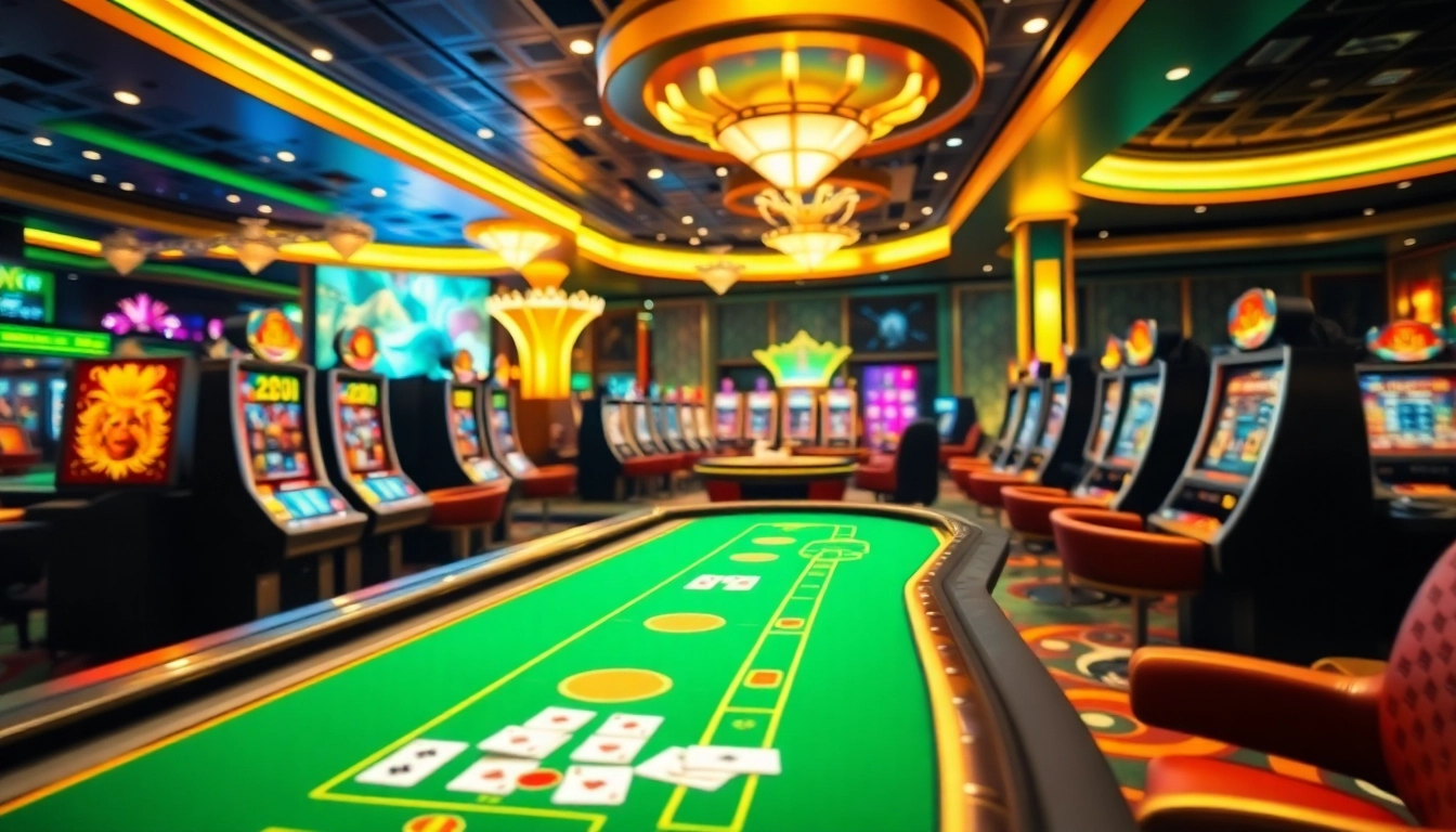 Jouer dans le meilleur casino en ligne avec une ambiance excitante et des machines à sous modernes.