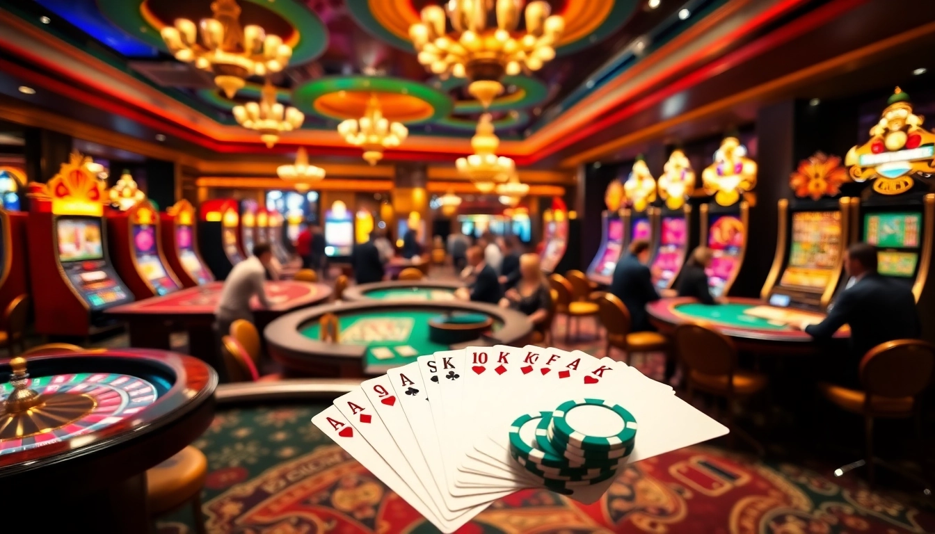 Experience the excitement of casino en ligne retrait instantané with vibrant gaming visuals showcasing instant wins.