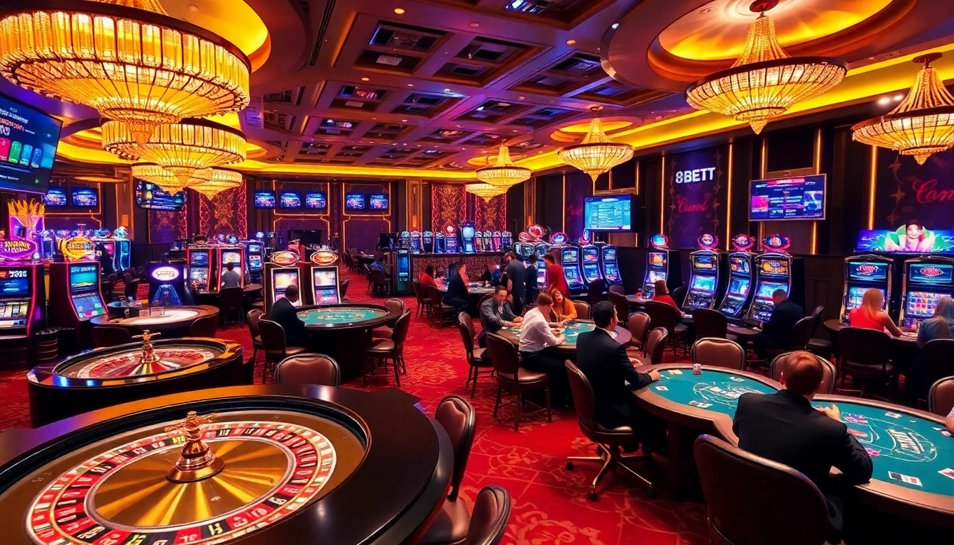 Experience the thrill of 8KBET with luxurious casino games and vibrant gaming environments.
