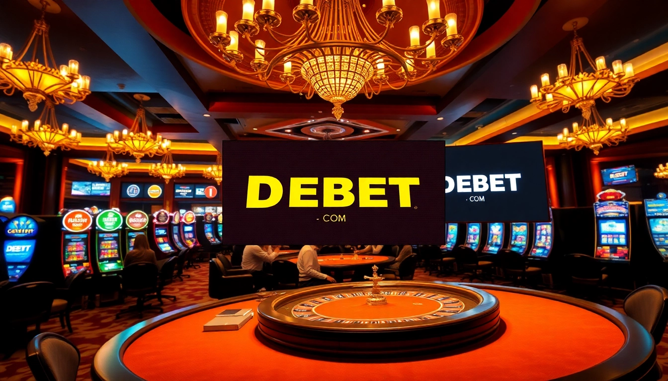 Experience the excitement of gambling with DEBET COM at a luxurious casino atmosphere.