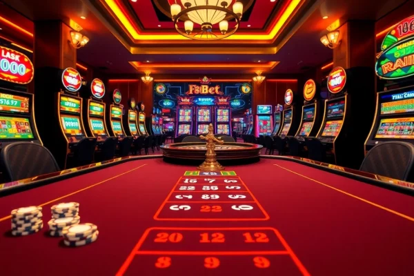 Experience thrilling gameplay at F8bet with immersive casino tables and vibrant slot machines.