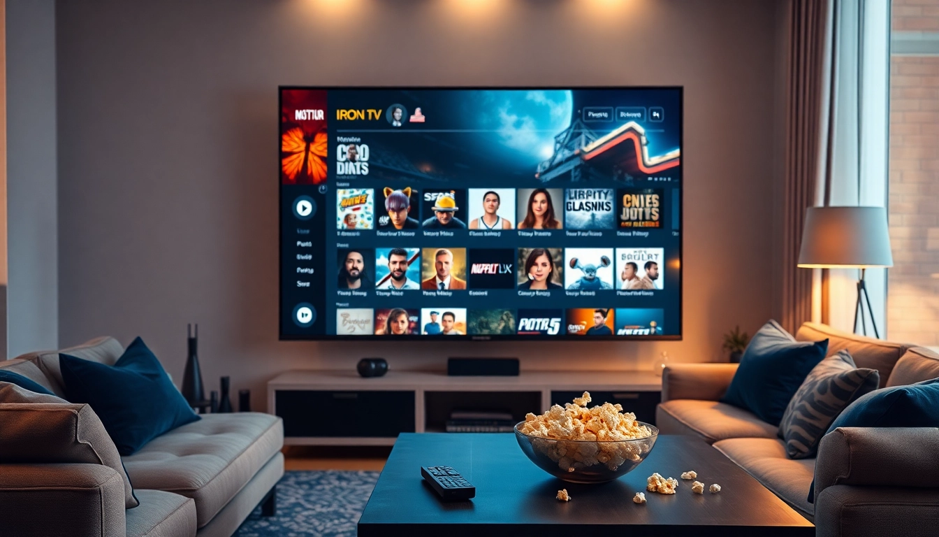 Enjoy seamless entertainment with Iron TV Pro streaming on a premium home setup.