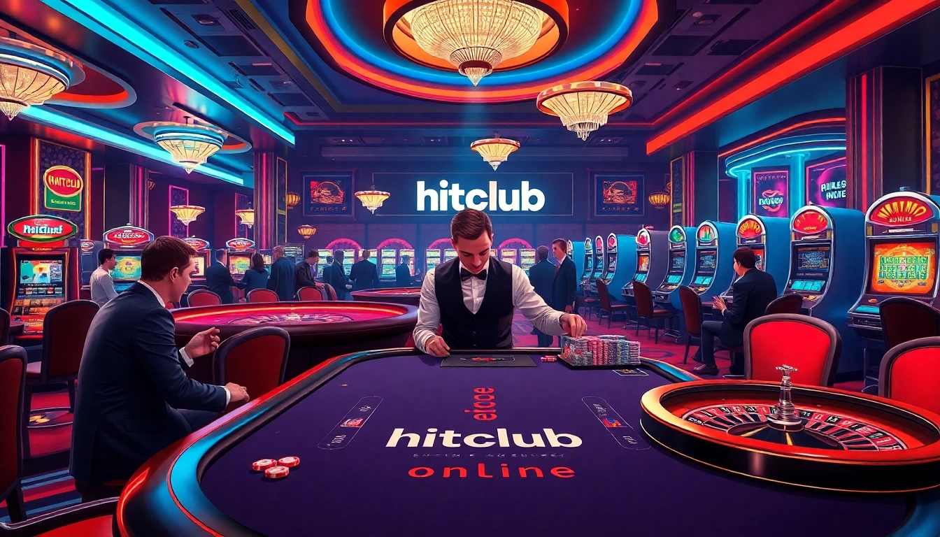 Engage with action at Hitclub online, featuring an exciting live dealer casino scene.