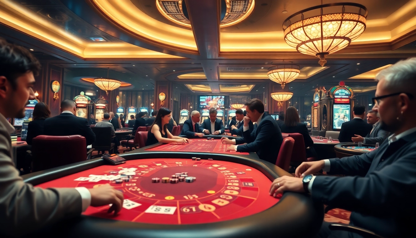 Jouez à des jeux de casino en crypto dans un cadre luxueux avec des joueurs passionnés.