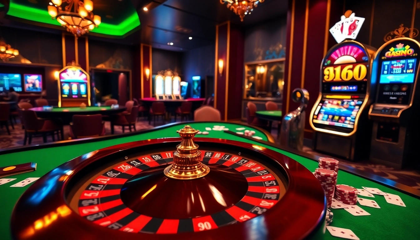 Experience high-stakes gaming thrills at https://du88.miami/ with roulette, chips, and vibrant casino visuals.