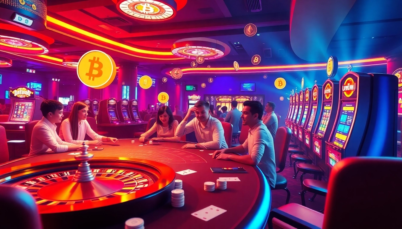 Experience the thrill of casino crypto gaming with vibrant tables and dynamic players.