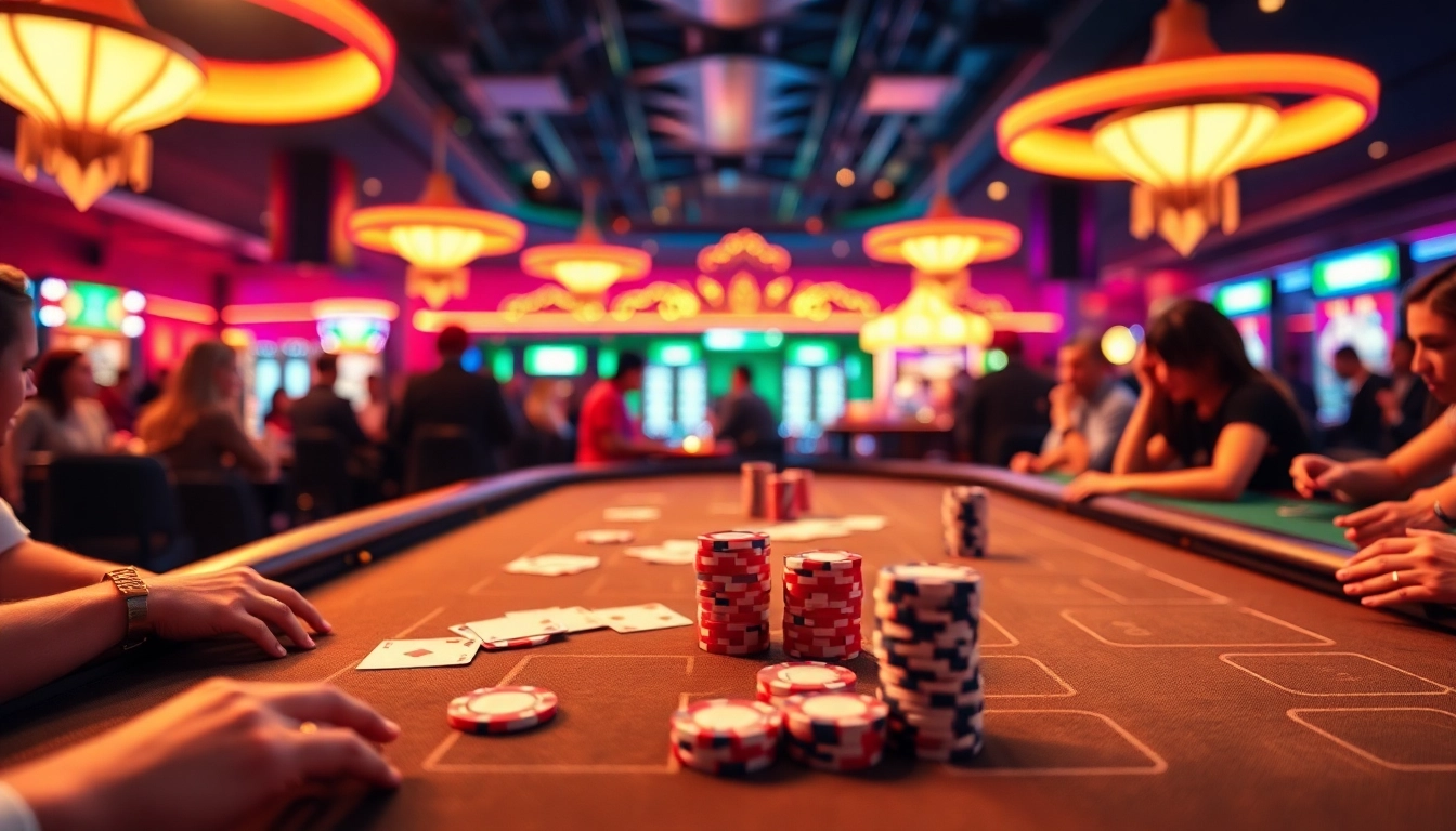 Gagnez en jouant à des jeux de casino en ligne dans un environnement passionnant et vibrant.