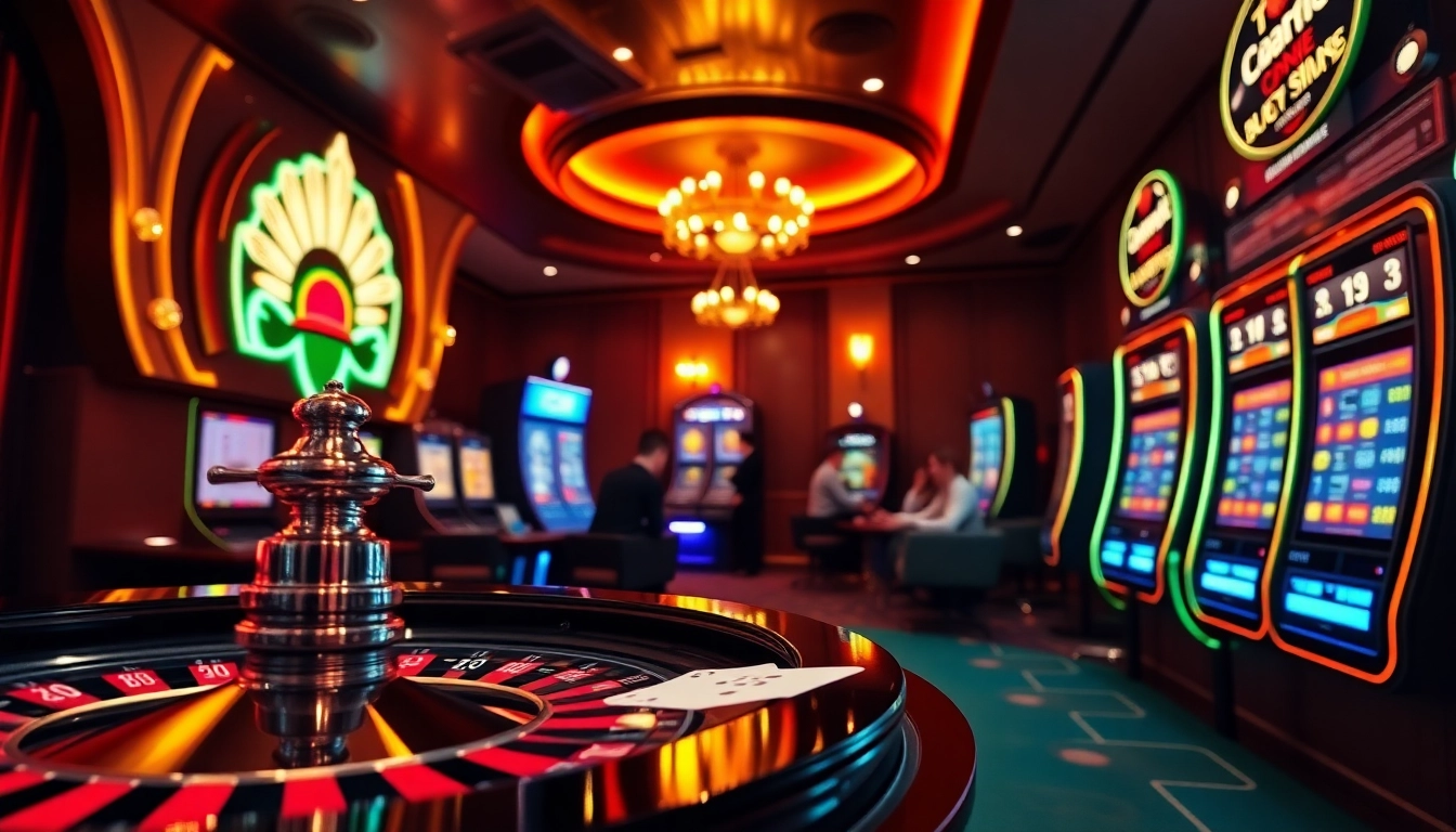 Enhanced online betting experience showcasing exhilarating site de pari en ligne action with vibrant casino visuals.