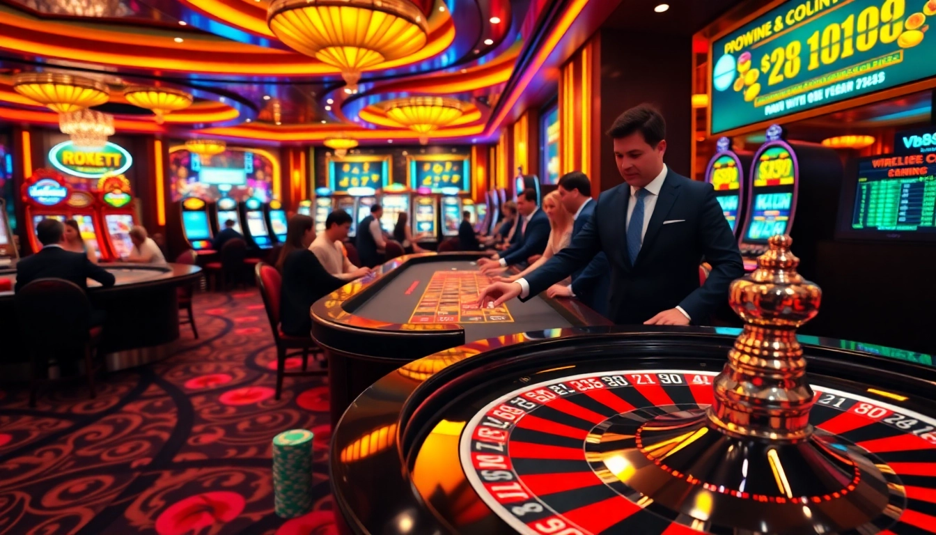 Experience the excitement of gambling at https://vb88.se.net/ with a dynamic roulette game in action.