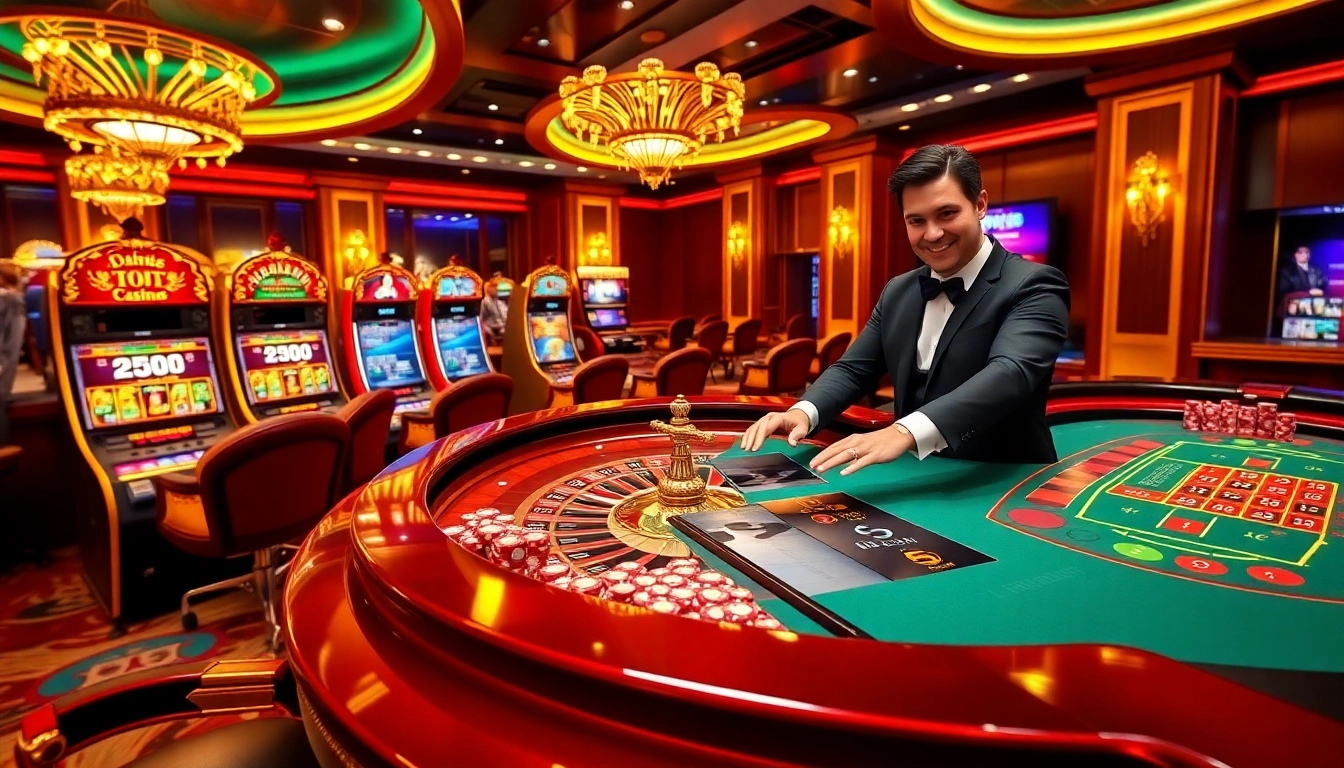 Engaging game scene at casino en ligne Français featuring vibrant tables and immersive gambling action.