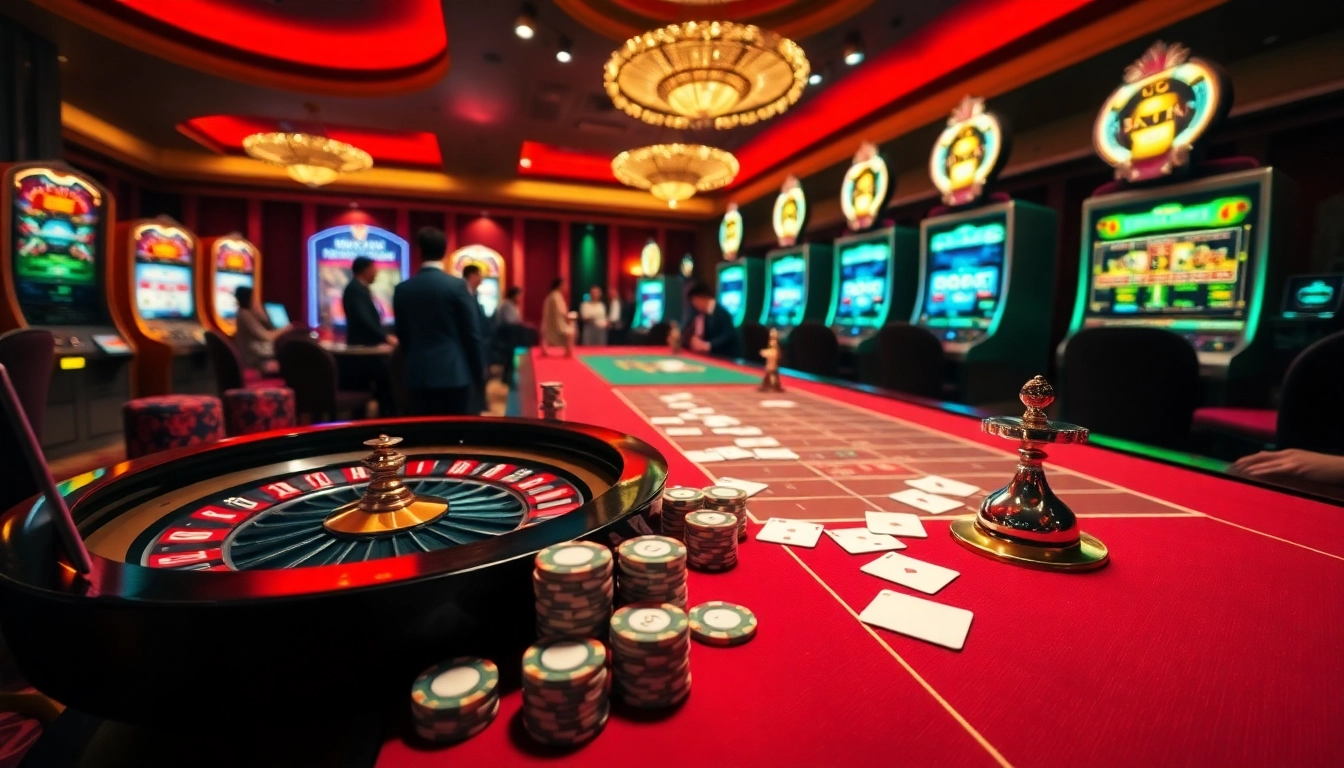 Experience the excitement of 78Win's casino gaming with vibrant poker and roulette tables
