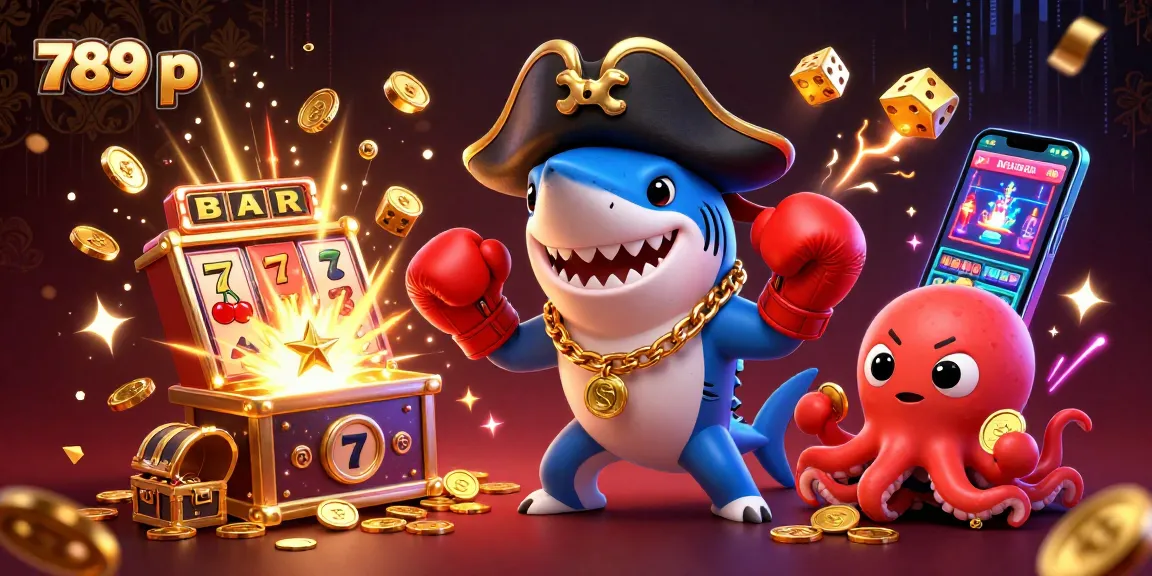Engage with the thrilling world of slot games at 789 p with cartoon characters celebrating jackpots.