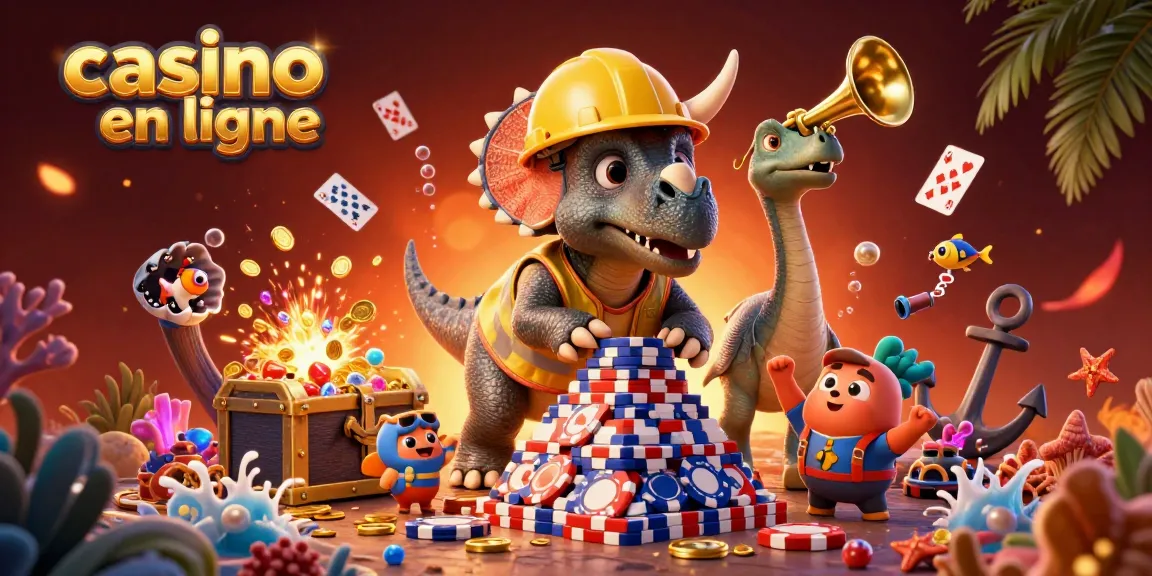 Jouez au casino en ligne avec ce triceratops et ses joyaux colorés dans une scène festive.