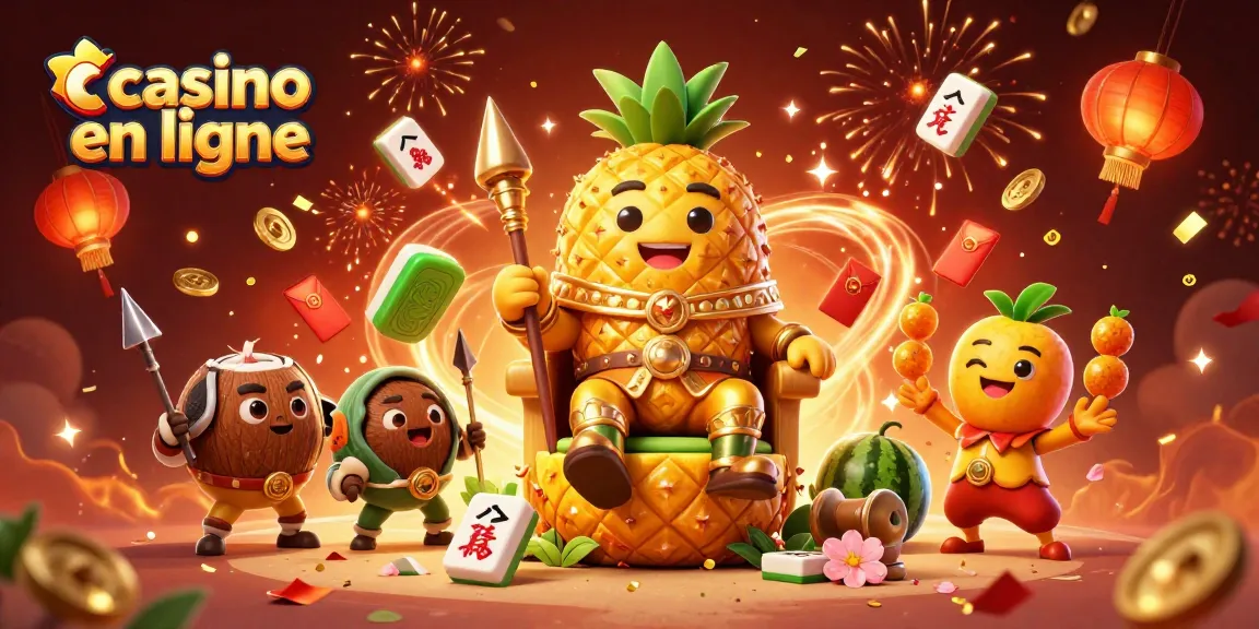 Jouer sur un casino en ligne avec des personnages colorés et des éléments festifs.