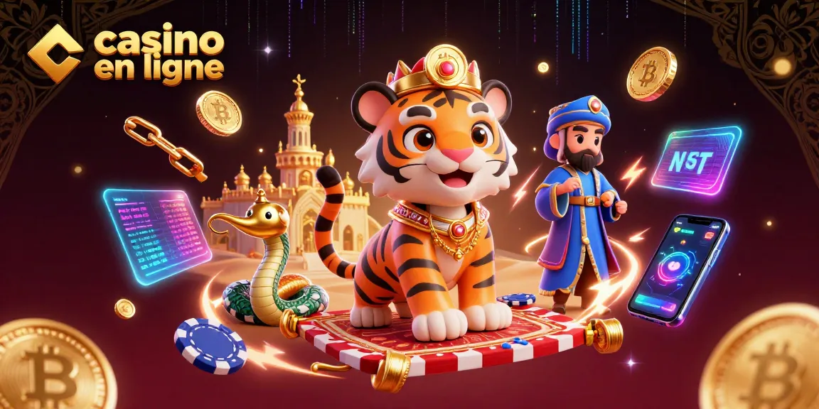 Jouez au casino en ligne avec des personnages animés dans un décor désertique fascinant.